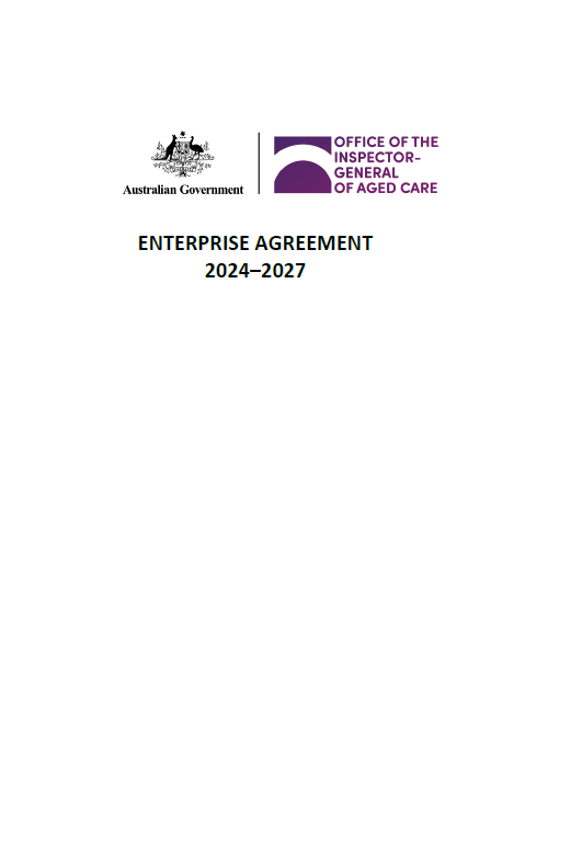 Cover page Enterprise Agreement 2024–2027 