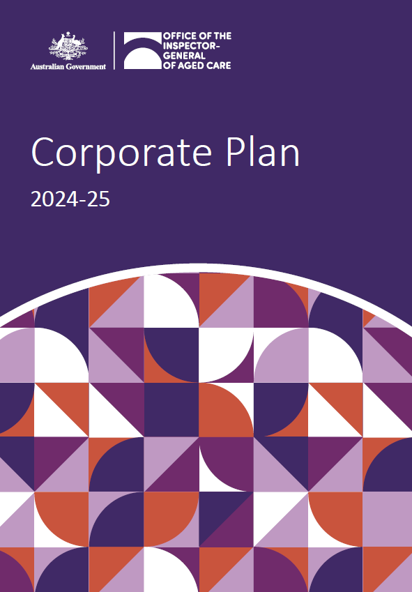 Cover page of the OIGAC Corporate Plan 2024–2025